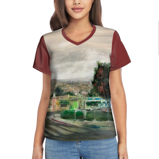 Gasoline Canvas Women's V-Neck Tee