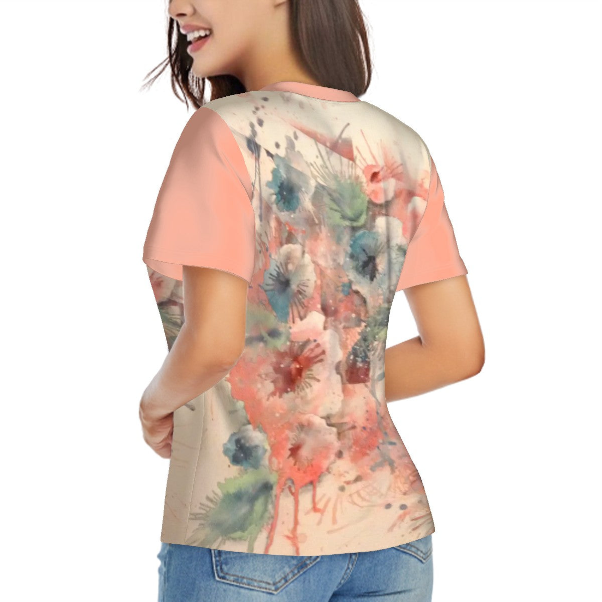 Petal Explosives Women's V-Neck Tee