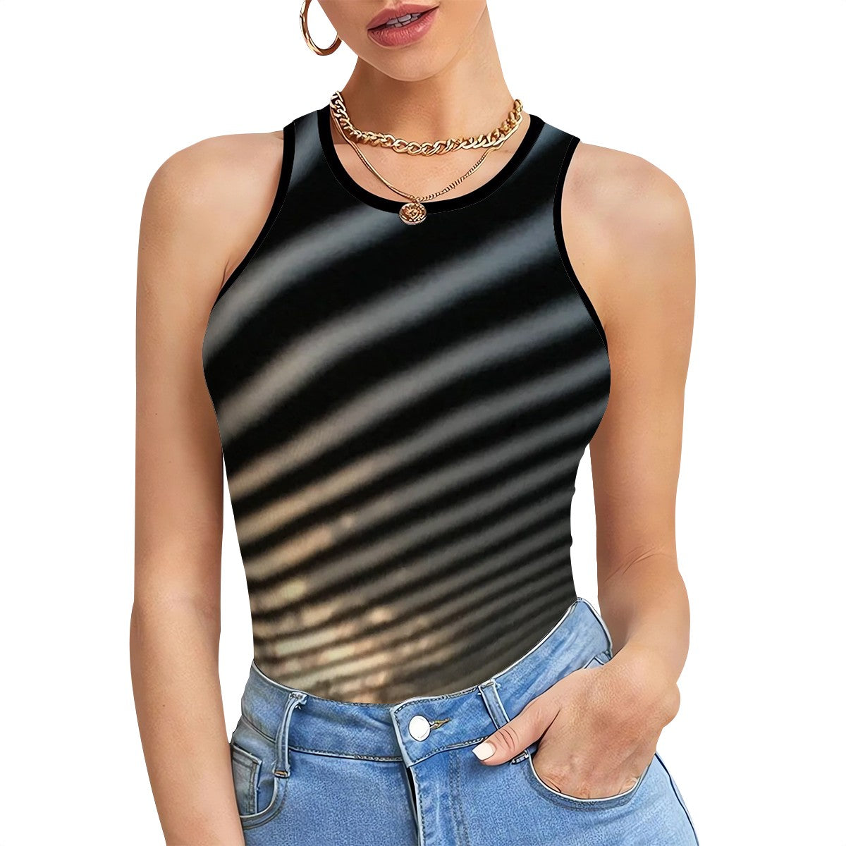 Skyline Stripes Tank Top