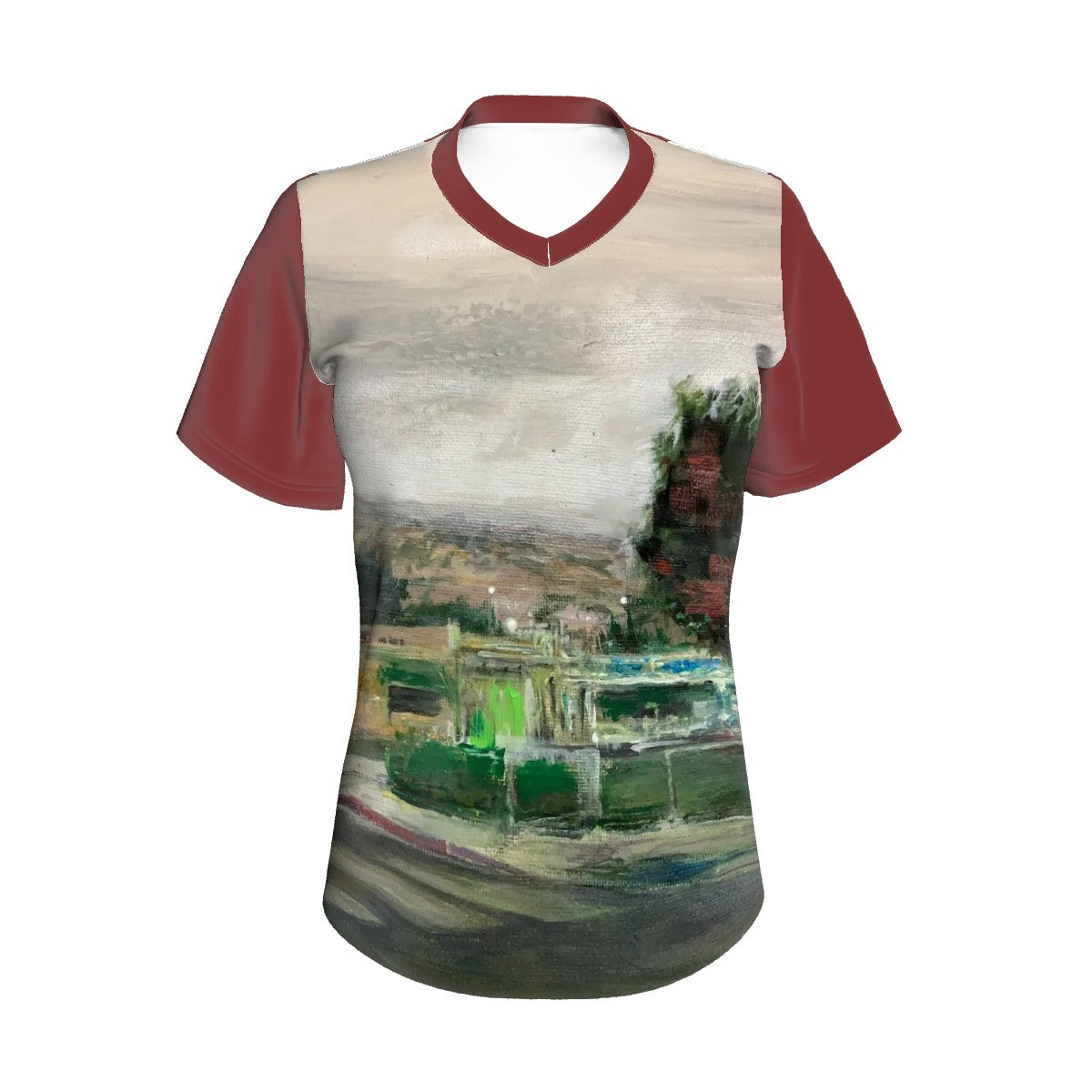 Gasoline Canvas Women's V-Neck Tee