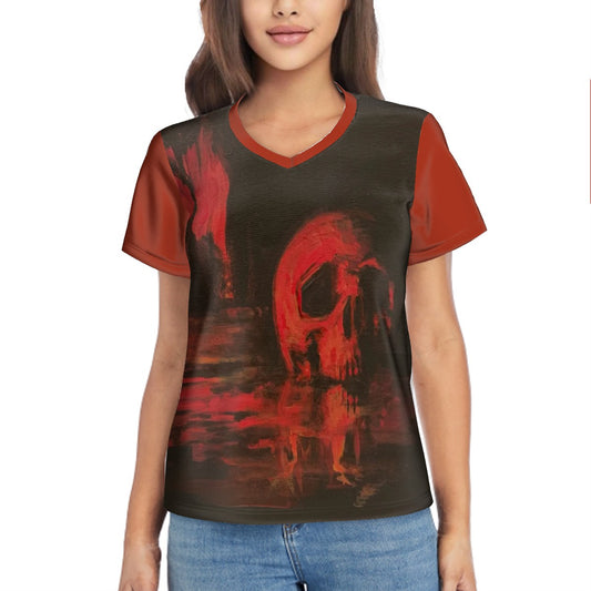 Spin Sacrifice Women's V-neck Tee