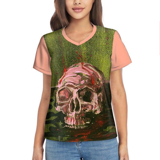 Zesty Melon Women's V-Neck Tee